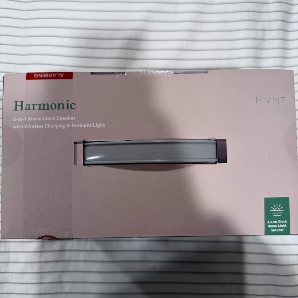 Harmonic 6-in-1 Alarm Clock Speaker with Wireless Charging & Ambient Light - Picture 8 of 8